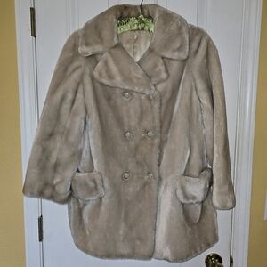 Vintage Borgana Styled By Sportowne Borg Faux Fur Teddy Coat